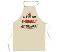 Otshirt Tablier d'un Thibault qui déchire 2- Apron - Idée Cadeau Tablier Personnalisable Anniversaire Fête Original Famille Travail Départ Collègue Retraite Noël.