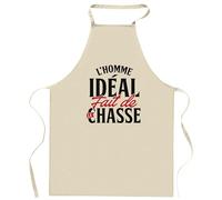 Otshirt Tablier L’homme idéal fait de la chasse | Apron | Idée Tablier Personnalisable Cadeau Anniversaire Cuisine Jardinage Fête Original Famille Travail Départ Collègue Retraite