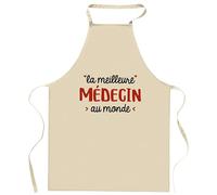 Otshirt Tablier La meilleure Médecin | Apron | Idée Tablier Personnalisable Cadeau Anniversaire Cuisine Jardinage Fête Original Famille Travail Départ Collègue Retraite