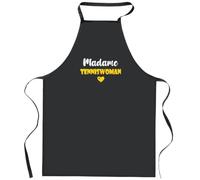 Otshirt Tablier Noir Madame Adele | Apron | Idée Tablier Personnalisable Cadeau Anniversaire Cuisine Jardinage Fête Original Famille Travail Départ Collègue Retraite (Jaune)