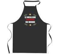 Otshirt Tablier Noir Meilleur Benjamin du Monde 1 | Apron | Idée Tablier Personnalisable Cadeau Anniversaire Cuisine Jardinage Fête Original Famille Travail Départ Collègue Retraite