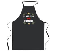 Otshirt Tablier Noir Meilleur Eric du Monde 1 | Apron | Idée Tablier Personnalisable Cadeau Anniversaire Cuisine Jardinage Fête Original Famille Travail Départ Collègue Retraite