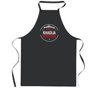 Otshirt Tablier Noir Meilleure Khadija du monde 1 | Apron | Idée Tablier Personnalisable Cadeau Anniversaire Cuisine Jardinage Fête Original Famille Travail Départ Collègue Retraite