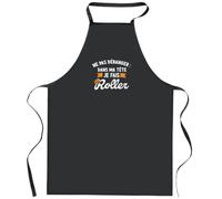 Otshirt Tablier Noir Ne pas deranger Dans ma tete je fais du roller | Apron | Idée Tablier Personnalisable Cadeau Anniversaire Cuisine Jardinage Fête Original Famille Travail Départ Collègue Retraite