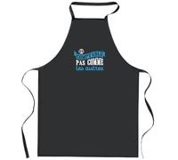 Otshirt Tablier Noir Un comptable pas comme les autres | Apron | Idée Tablier Personnalisable Cadeau Anniversaire Cuisine Jardinage Fête Original Famille Travail Départ Collègue Retraite