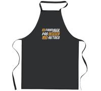 Otshirt Tablier Noir Un fromager pas comme les autres | Apron | Idée Tablier Personnalisable Cadeau Anniversaire Cuisine Jardinage Fête Original Famille Travail Départ Collègue Retraite