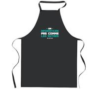 Otshirt Tablier Noir Un informaticien pas comme les autres | Apron | Idée Tablier Personnalisable Cadeau Anniversaire Cuisine Jardinage Fête Original Famille Travail Départ Collègue Retraite