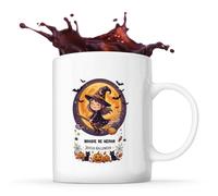 Otshirt Tasse Braque de Weimar - Joyeux Halloween 2 - Mug - Idée Tasse Personnalisable Cadeau Anniversaire Fête Original Famille Travail Départ Collègue Retraite Noël.