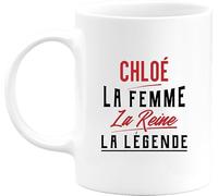 Otshirt Tasse chloé la femme la reine la légende | Mug Céramique 325ml, Imprimé en France, cadeau humour anniversaire original rigolo humoristique