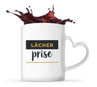 Otshirt Tasse Cœur Lacher Prise - Mug - Idée Tasse Personnalisable en forme de Cœur Cadeau Anniversaire Fête Original Famille Travail Départ Collègue Retraite Noël. - Bleu&Jaune - 4