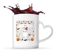 Otshirt Tasse Cœur Mon Fantome Préféré C'est Joy - Mug - Idée Tasse Personnalisable en forme de Cœur Cadeau Anniversaire Fête Original Famille Travail Départ Collègue Retraite Noël.