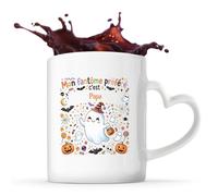 Otshirt Tasse Cœur Mon Fantome Préféré C'est Papa - Mug - Idée Tasse Personnalisable en forme de Cœur Cadeau Anniversaire Fête Original Famille Travail Départ Collègue Retraite Noël.