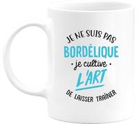 Otshirt Tasse je ne suis pas bordélique | Mug Céramique 325ml, Imprimé en France, cadeau humour anniversaire original rigolo humoristique