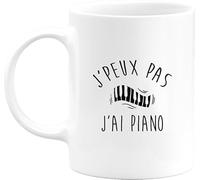 Otshirt Tasse j'peux pas j'ai piano | Mug Céramique 325ml, Imprimé en France, cadeau humour anniversaire original rigolo humoristique