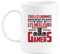 Otshirt Tasse les meilleurs deviennent gamers | Mug Céramique 325ml, Imprimé en France, cadeau humour anniversaire original rigolo humoristique