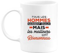 Otshirt Tasse les meilleurs sont reunionnais | Mug Céramique 325ml, Imprimé en France, cadeau humour anniversaire original rigolo humoristique