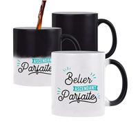 Otshirt Tasse Magique Bélier Ascendant Parfaite | Mug qui change couleur avec la chaleur | Idée Cadeau Zodiaque Astrologie Horoscope Jeu de Mots Humour Original Noël Anniversaire Astrologue