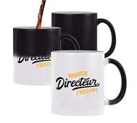 Otshirt Tasse Magique Comme Directeur J'assure | Mug qui change couleur avec la chaleur | Idée Cadeau Patron Chef Humour Professionnel Anniversaire Bureau Original Drôle