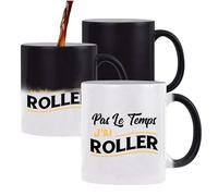 Otshirt Tasse Magique j'ai Roller | Mug qui change couleur avec la chaleur | Idée Cadeau Roller Humour Sport Glisse Original Drôle Patinage Fun