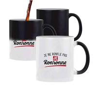Otshirt Tasse Magique Je ne ronfle pas je ronronne | Mug | Idée Tasse Personnalisable qui change de couleur Cadeau Anniversaire Fête Original Famille Travail Départ Collègue Retraite Noël.