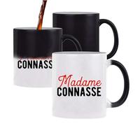 Otshirt Tasse Magique Pas Cher Madame Connasse | Mug qui change couleur avec la chaleur | Idée Cadeau Petite Amie Copine Femme Parfaite Drôle Humour Original Anniversaire Amour Unique