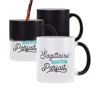 Otshirt Tasse Magique Sagittaire Ascendant Parfait | Mug qui change couleur avec la chaleur | Idée Cadeau Zodiaque Astrologie Horoscope Jeu de Mots Humour Original Noël Anniversaire Astrologue
