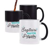 Otshirt Tasse Magique Sagittaire Ascendant Parfaite | Mug qui change couleur avec la chaleur | Idée Cadeau Zodiaque Astrologie Horoscope Jeu de Mots Humour Original Noël Anniversaire Astrologue
