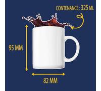 Otshirt Tasse Métal Comme Assistante sociale J'assure - Mug Emaillé - Idée Tasse Métal Personnalisable Cadeau Anniversaire Fête Original Famille Travail Départ Collègue Retraite Noël.