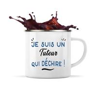 Otshirt Tasse Métal d'un Tuteur qui déchire - Mug Emaillé - Idée Tasse Métal Personnalisable Cadeau Anniversaire Fête Original Famille Travail Départ Collègue Retraite Noël.