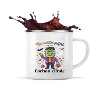 Otshirt Tasse Métal Mon Monstre Préféré C'est Mon Cochon dInde - Mug - Idée Tasse Personnalisable en Métal Cadeau Anniversaire Camping Fête Original Famille Travail Départ Collègue Retraite Noël.