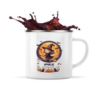 Otshirt Tasse Métal Ophelie - Joyeux Halloween 2 - Mug - Idée Tasse Personnalisable en Métal Cadeau Anniversaire Camping Fête Original Famille Travail Départ Collègue Retraite Noël.