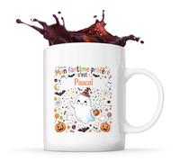 Otshirt Tasse Mon Fantome Préféré C'est Pascal - Mug - Idée Tasse Personnalisable Cadeau Anniversaire Fête Original Famille Travail Départ Collègue Retraite Noël.