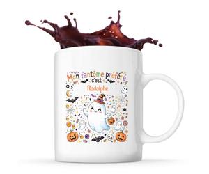 Otshirt Tasse Mon Fantome Préféré C'est Rodolphe - Mug - Idée Tasse Personnalisable Cadeau Anniversaire Fête Original Famille Travail Départ Collègue Retraite Noël.