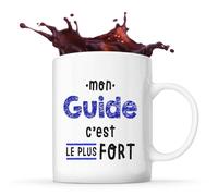 Otshirt Tasse Mon Guide C'est le plus fort - Mug - Idée Tasse Personnalisable Cadeau Anniversaire Fête Original Famille Travail Départ Collègue Retraite Noël.