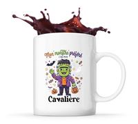 Otshirt Tasse Mon Monstre Prefere C'est Mon Cavaliere - Mug - Idée Tasse Personnalisable Cadeau Anniversaire Fête Original Famille Travail Départ Collègue Retraite Noël.