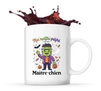 Otshirt Tasse Mon Monstre Préféré C'est Mon Maitre-chien - Mug - Idée Tasse Personnalisable Cadeau Anniversaire Fête Original Famille Travail Départ Collègue Retraite Noël.