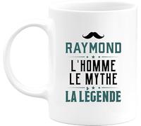Otshirt Tasse raymond l'homme le mythe la légende | Mug Céramique 325ml, Imprimé en France, cadeau humour anniversaire original rigolo humoristique