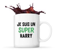 Otshirt Tasse Un Super Harry 2 - Mug - Idée Cadeau Prénom Personnalisable Humour Anniversaire Fête Retraite Drôle Original Collègue