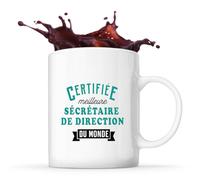 Otshirt Tasse Une Super Assistante sociale 2 - Mug avec Anse Coeur - Idée Cadeau Prénom Personnalisable Humour Anniversaire Fête Retraite Drôle Original Collègue