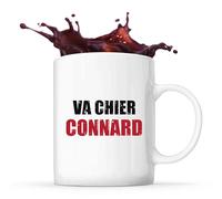 Otshirt Tasse Va chier connard | Mug | Idée Tasse Personnalisable Cadeau Anniversaire Fête Original Famille Travail Départ Collègue Retraite Noël.