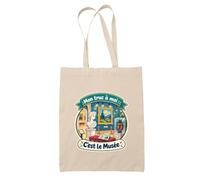 Otshirt Tote Bag Beige Mon truc à moi : C'est le Musée Mon truc à moi - Activité | Sac Coton Fairtrade 10 L Anses 70 cm | Courses Bureau Plage Marché | Idée Cadeau Maîtresse Noël Départ