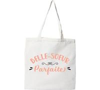 Otshirt Tote bag coton recyclé belle-soeur parfaite | Imprimé en France, cadeau humour anniversaire original rigolo humoristique
