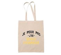 Otshirt Tote Bag Je peux pas j’ai boule lyonnaise | Bag | Idée Sac Tote Bag Cadeau Anniversaire Fête Original Famille Travail Départ Collègue Retraite