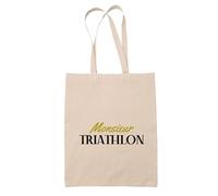 Otshirt Tote Bag Monsieur triathlon | Bag | Idée Sac Tote Bag Cadeau Anniversaire Fête Original Famille Travail Départ Collègue Retraite