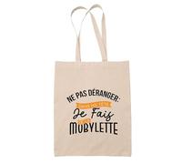 Otshirt Tote Bag Ne pas déranger Dans ma tête je fais de la mobylette | Bag | Idée Sac Tote Bag Cadeau Anniversaire Fête Original Famille Travail Départ Collègue Retraite