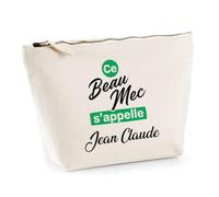 Otshirt Trousse Ce Beau mec sappelle Jean-Claude - Pouch Case - Idée Trousse Rangement Cadeau Anniversaire Fête Original Famille Travail Départ Collègue Retraite Noël.