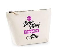 Otshirt Trousse Cette Belle meuf sappelle Alba - Pouch Case - Idée Trousse Rangement Cadeau Anniversaire Fête Original Famille Travail Départ Collègue Retraite Noël.