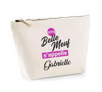 Otshirt Trousse Cette Belle meuf sappelle Gabrielle - Pouch Case - Idée Trousse Rangement Cadeau Anniversaire Fête Original Famille Travail Départ Collègue Retraite Noël.