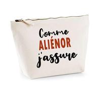 Otshirt Trousse comme Aliénor J'assure - Pouch - Idée Pochette Personnalisable Cadeau Anniversaire Fête Original Famille Travail Départ Collègue Retraite Noël.
