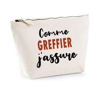Otshirt Trousse comme Greffier J'assure - Pouch - Idée Pochette Personnalisable Cadeau Anniversaire Fête Original Famille Travail Départ Collègue Retraite Noël.